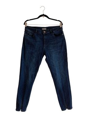DL1961 31 Florence Cropped Mid Rise Instasculpt Skinny Aldridge Ankle slit Jeans